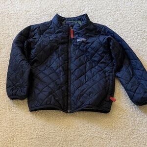Patagonia Kids Navy Quilted Puffer Jacket